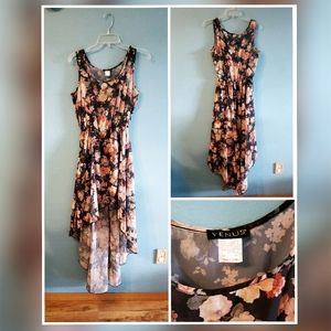 Floral High Low Dress